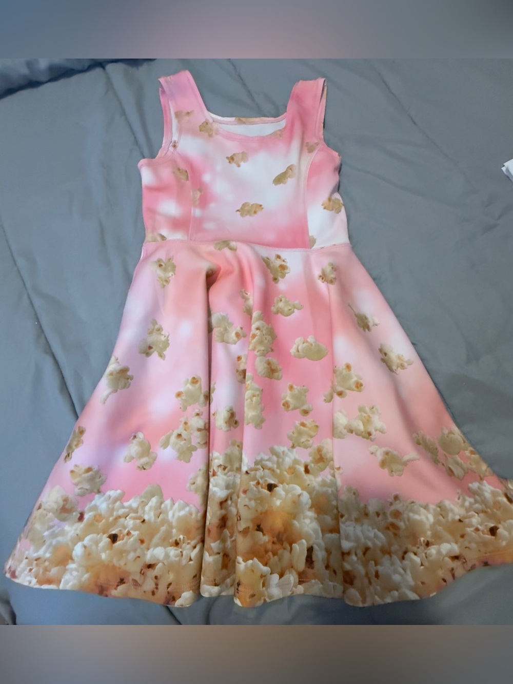 1989 Place Pink Popcorn-Pattern Fit & Flare Dress